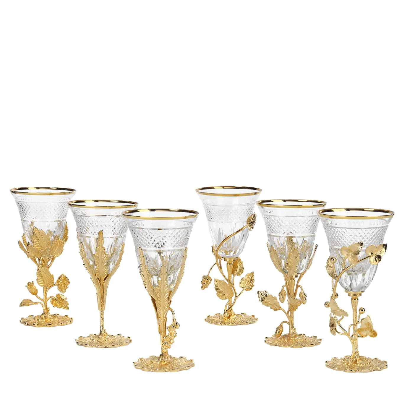 Set of 6 Crystal Goblets