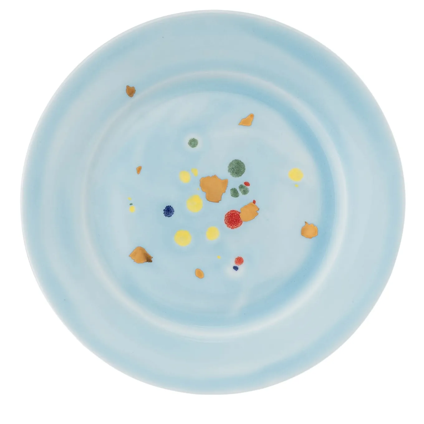 Set Of 2 Crystal Rim Bread Plates