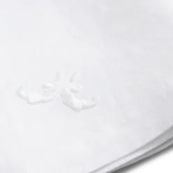 Set of 4 Decoro Embroidered White Napkins