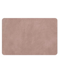 Set of 2 Double-sided Ash Rose And Oyster Leather Placemats