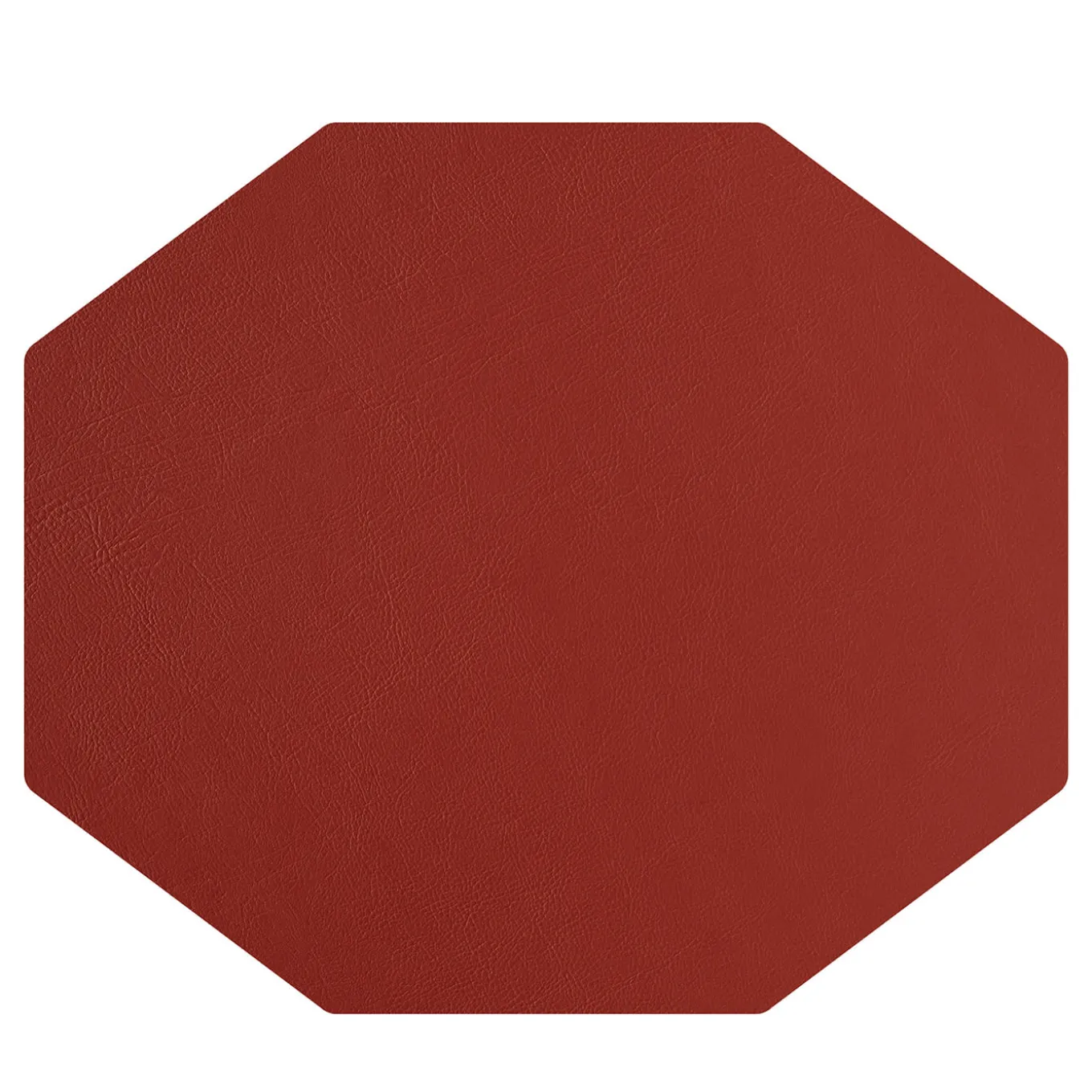 Set of 2 Double-sided Cognac And Bordeaux Leather Placemats #1