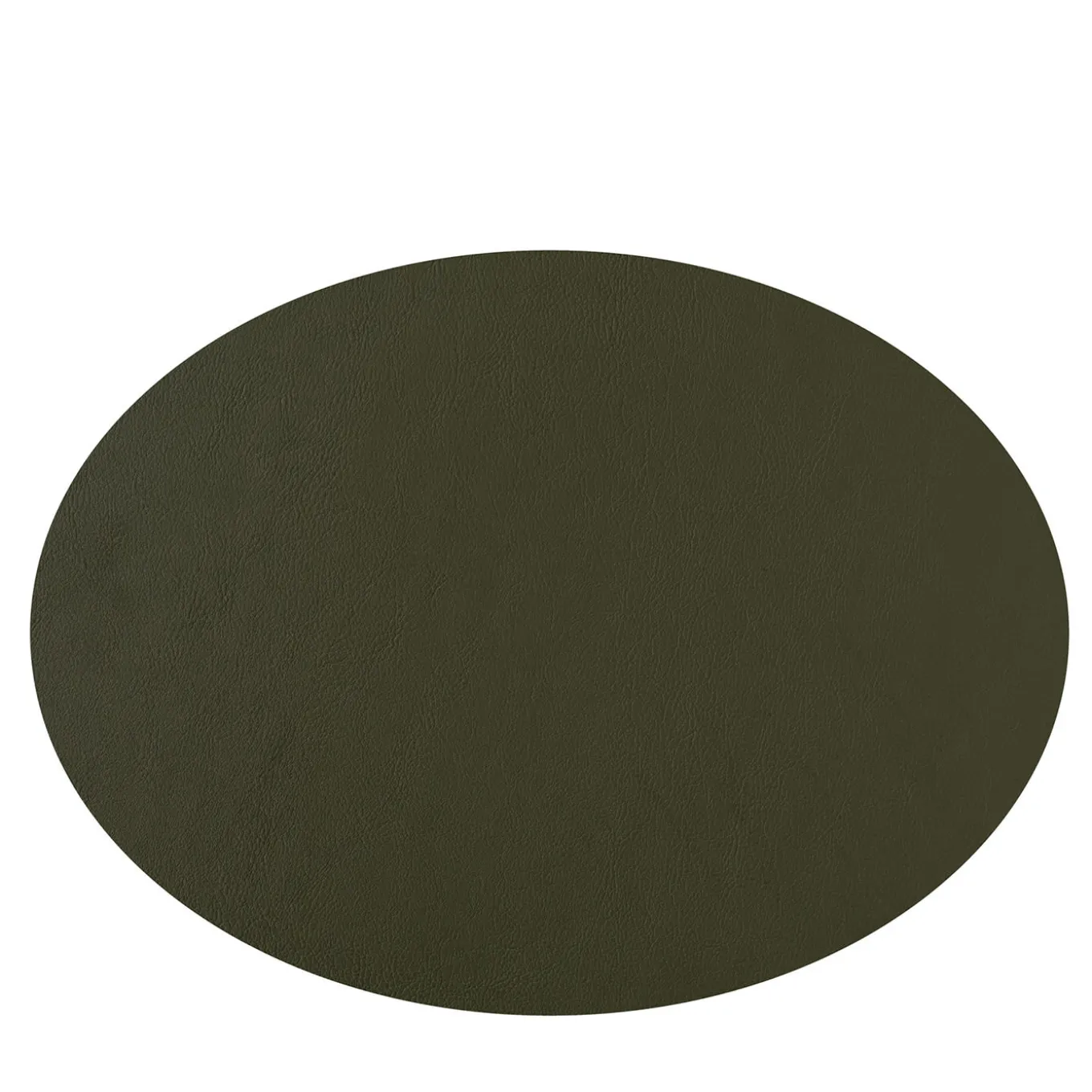 Set of 2 Double-sided Mustard And Olive Leather Placemats