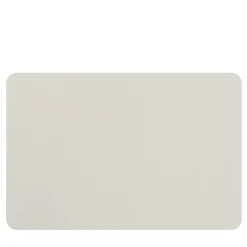 Set of 2 Double-sided Panna Cotta And White Leather Placemats #2