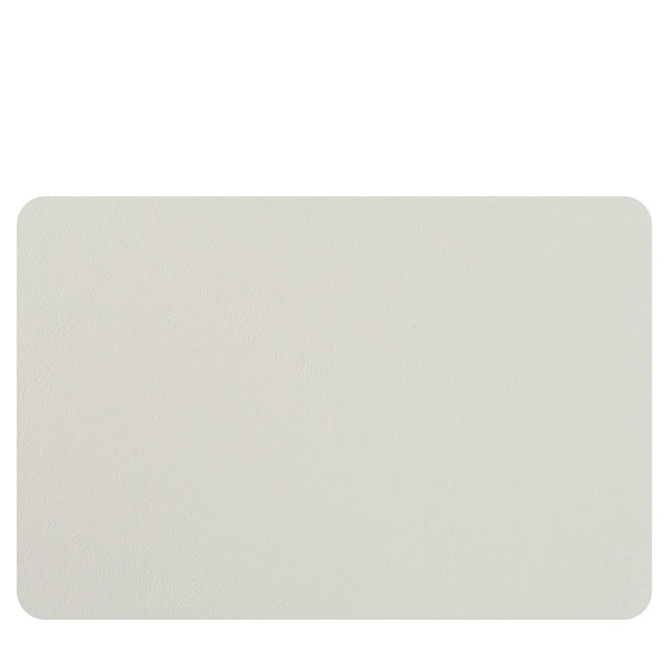 Set of 2 Double-sided Panna Cotta And White Leather Placemats #2