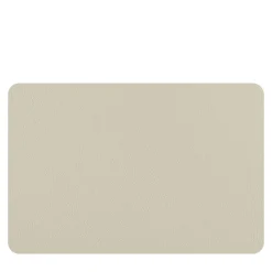 Set of 2 Double-sided Panna Cotta And White Leather Placemats #2