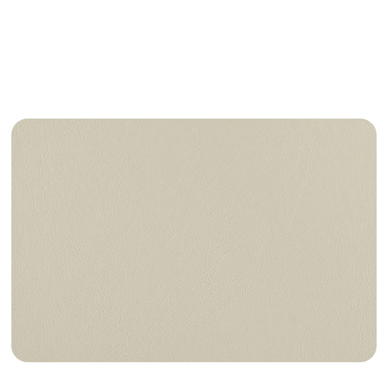 Set of 2 Double-sided Panna Cotta And White Leather Placemats #2