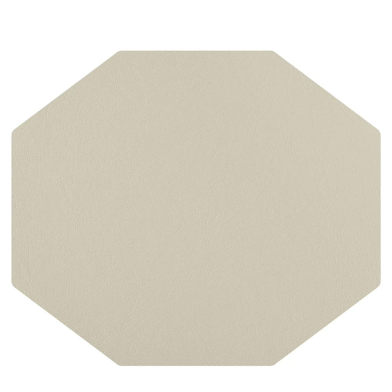 Set of 2 Double-sided Panna Cotta And White Leather Placemats #1