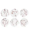 Set of 6 Faces Dessert Plates #1
