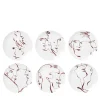 Set of 6 Faces Dessert Plates #2