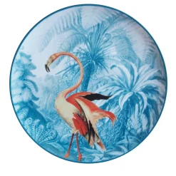 Set of 2 Flamingo Menagerie Ottomane Porcelain Dessert Plates