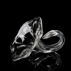 Set of 6 Flower Glass Napkin Holders