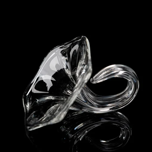 Set of 6 Flower Glass Napkin Holders