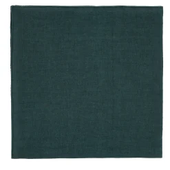 Set of 4 Forest Linen Napkins with Forest Rolled Hem