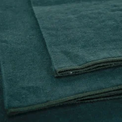 Set of 4 Forest Linen Napkins with Forest Rolled Hem