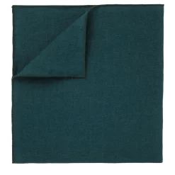 Set of 4 Forest Linen Napkins with Forest Rolled Hem