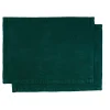 Set of 4 Forest-Green Linen Placemats