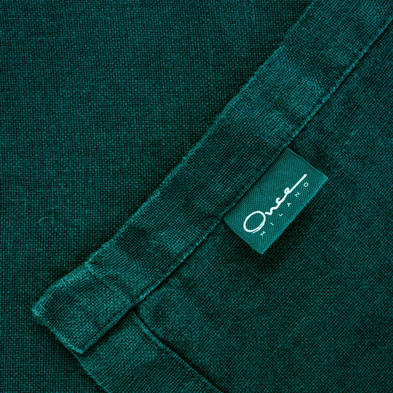 Set of 4 Forest-Green Linen Placemats