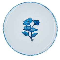 Set of 4 Gioia Light Blue Ceramic Dessert Plates