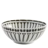 Set of 2 Grafismi Black and White Bowls #4