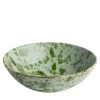 Set of 2 Green Ceramic Bowls