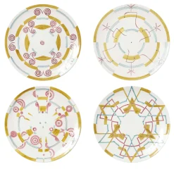 Set of 4 Gymmetria Dessert Plate #1