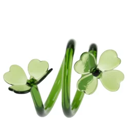 Set of 6 Handcrafted Glass Napkin Rings