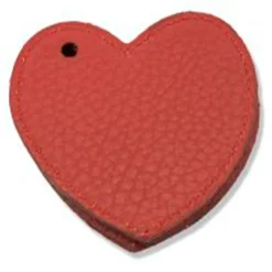 Set of 5 Heart-Shaped Christmas Tree Ornaments