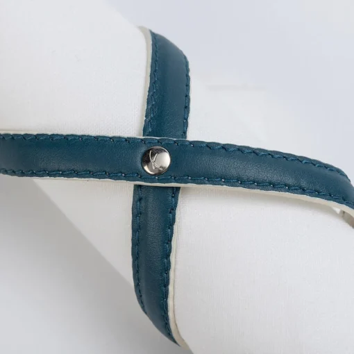 Set of 2 Heathcliff Amalfi Blu and Luna White Napkin Holders