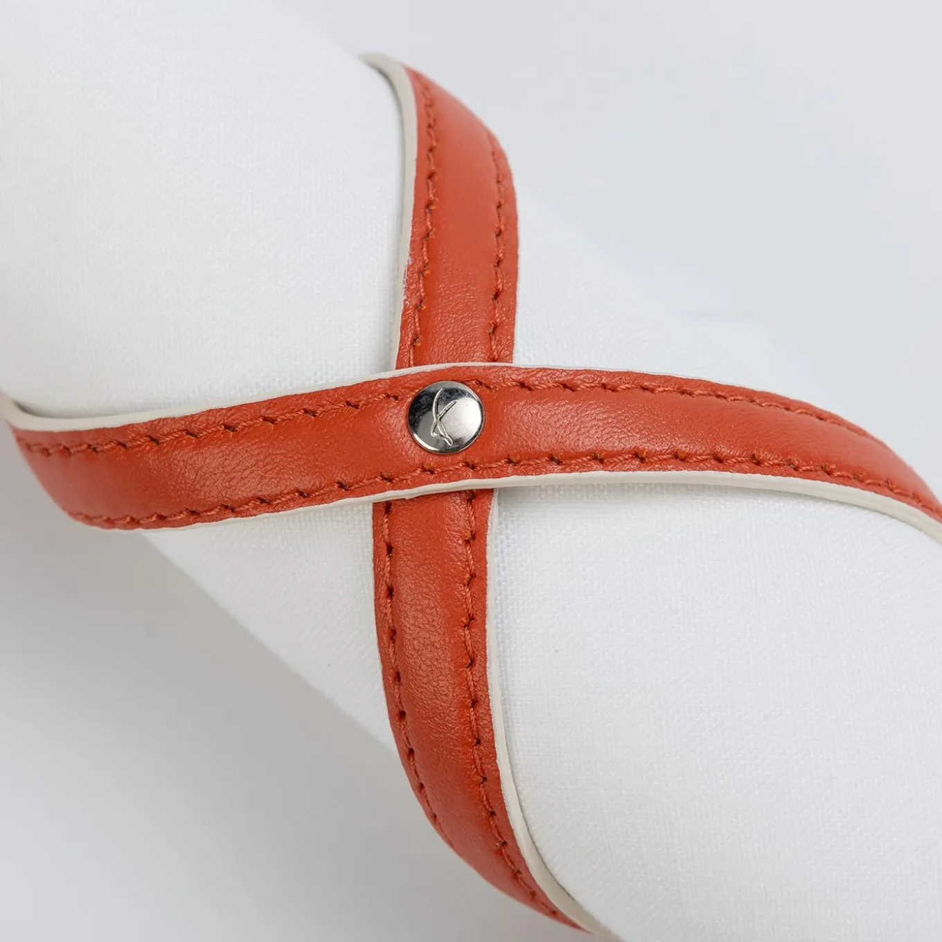 Set of 2 Heathcliff Spritz Orange and Luna White Napkin Holders