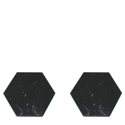 Set of 4 Hexagonal Marble Coasters