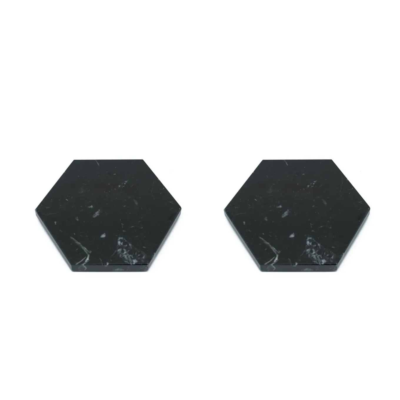 Set of 4 Hexagonal Marble Coasters