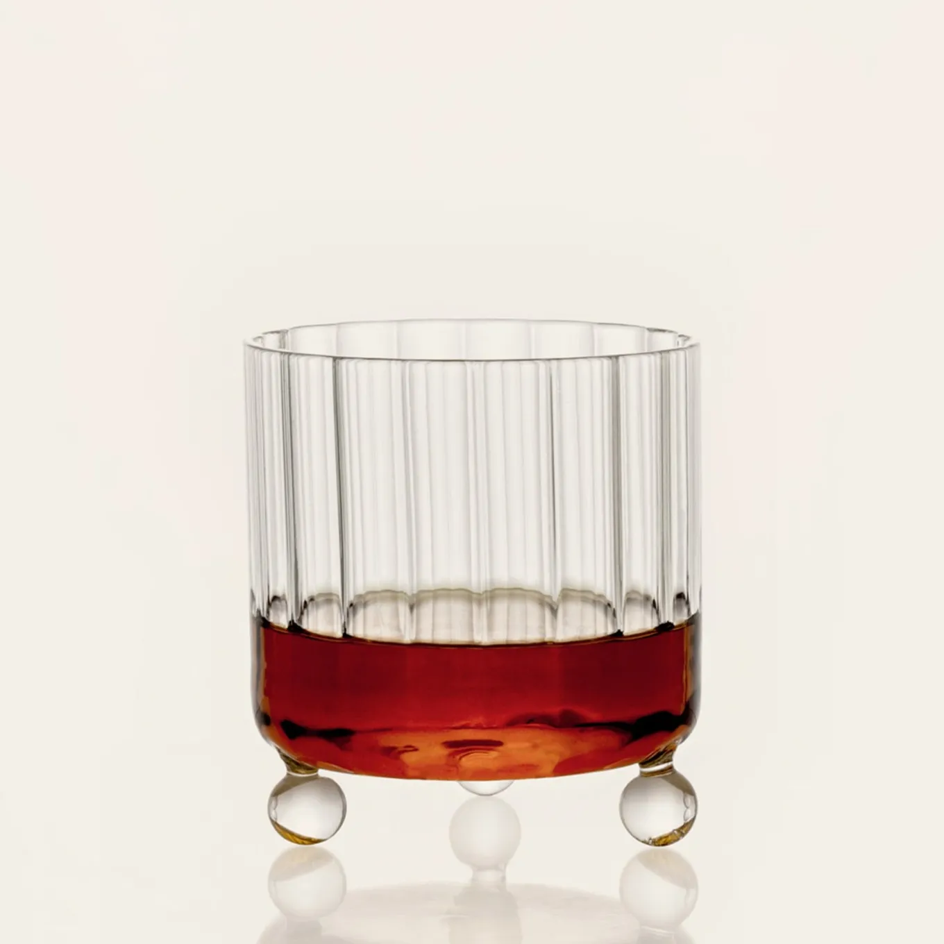 Set of 2 High Spirits Clear Lowball Glasses