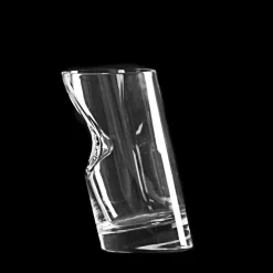 Set of 6 Ice Stopper Crystal Whisky Glasses by Angelo Mangiarotti