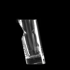 Set of 6 Ice Stopper Tall Crystal Whisky Glasses by Angelo Mangiarotti