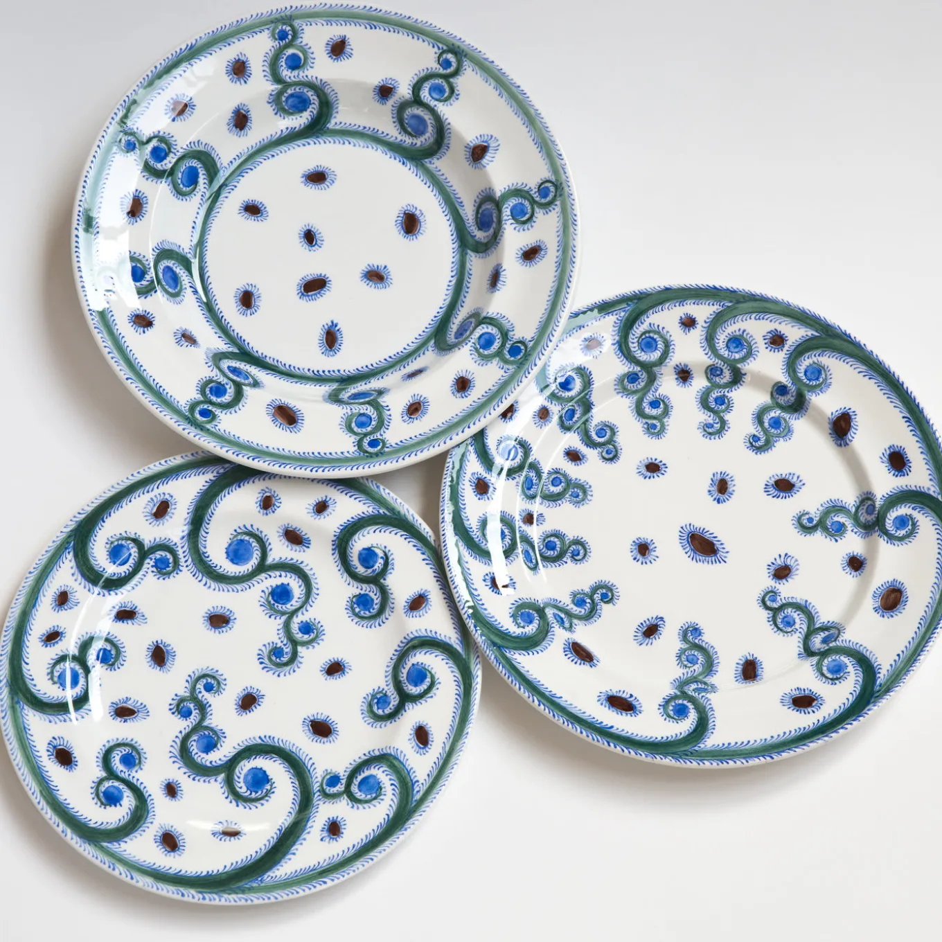 Set of 4 Iznik Dinner Plates
