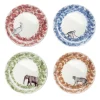 Set of 4 Jungle dessert plates