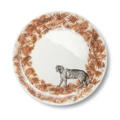 Set of 4 Jungle dessert plates