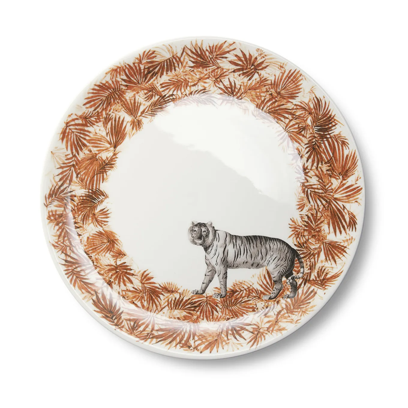 Set of 4 Jungle dessert plates