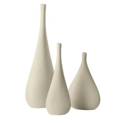 Set of 3 Kaolin Decorative Drop Bottles