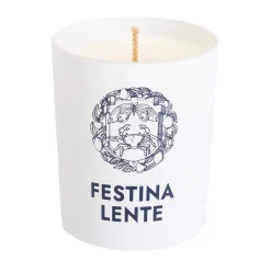 Set of 2 La Signora white Candles