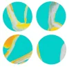 Set of 8 Light Flux Coated Coasters in Light Blue