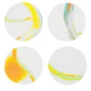 Set of 8 Light Flux Coated Coasters in White
