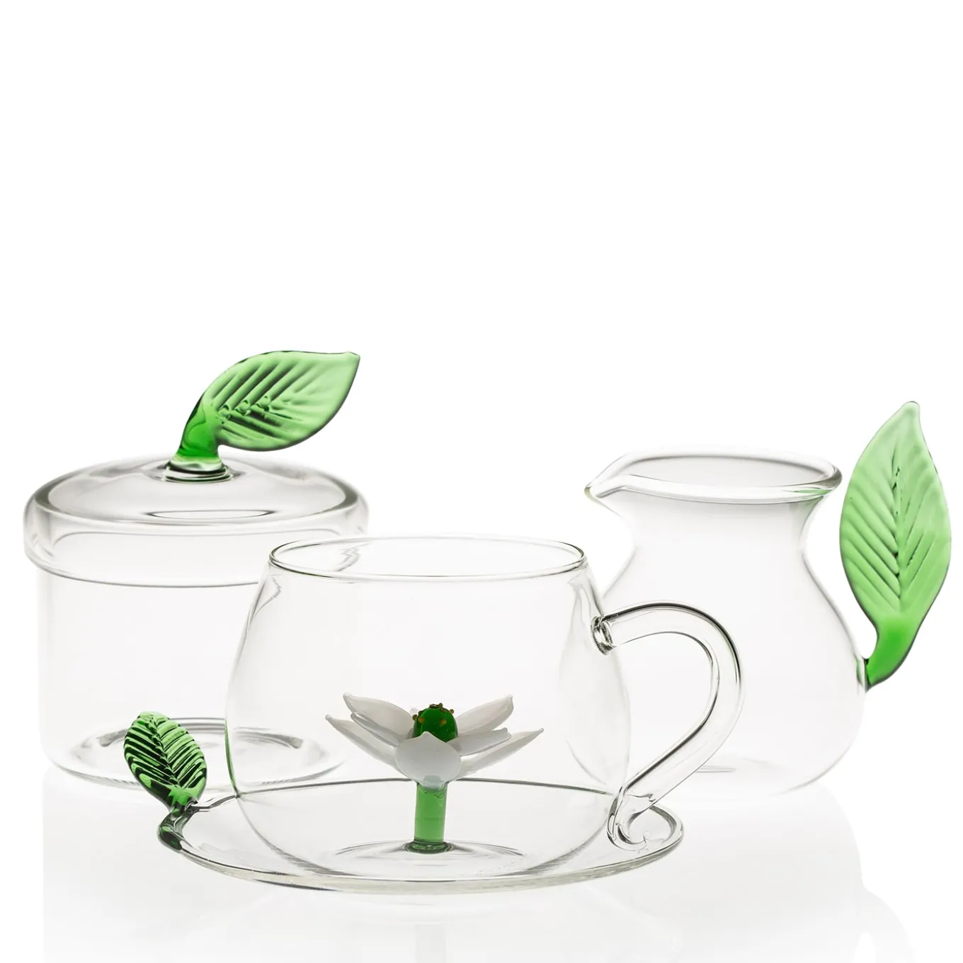 Set of 2 Lotus Tea Cups