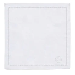Set of 2 Luci d'Artista White Linen Napkins