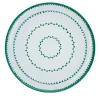Set of 4 Luminaria Green Ceramic Dessert Plates
