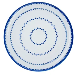 Set of 4 Luminaria Light Blue Ceramic Dessert Plates