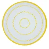 Set of 4 Luminaria Yellow Ceramic Dessert Plates