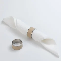 Set of 2 Madeleine Cappuccino Beige Napkin Holders