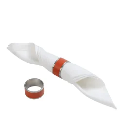 Set of 2 Madeleine Spritz Orange Napkin Holders
