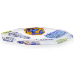Set of 2 Medallions Asymmetrical Dinner Plates
